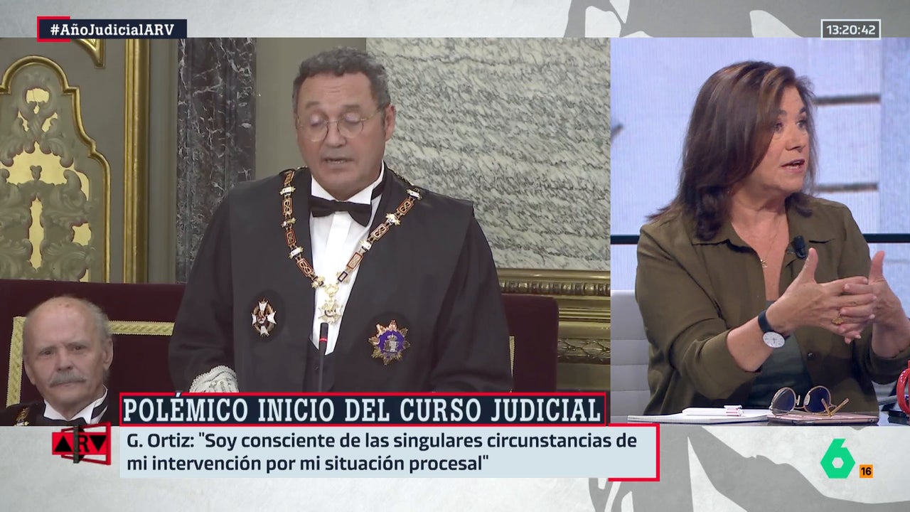 Lucía Méndez defiende que el fiscal general no debería haber ido al acto de apertura del Año Judicial: "No está haciendo ningún bien a la Fiscalía"
