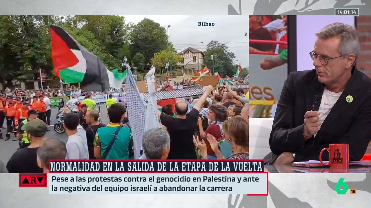 Pedro Vallín, tajante: "Es responsabilidad de La Vuelta, que decidió traer al equipo de Israel, garantizar la seguridad de los ciclistas"