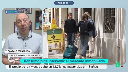 Gonzalo Bernardos aclara si los pisos turísticos son los causantes de la subida de precios de las viviendas El economista considera que se está construyendo un relato alrededor de las viviendas turísticas "para engañar a la población". Además, tiene claras qué medidas se podrían seguir para solucionar la crisis de la vivienda.