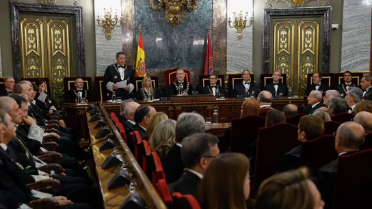 El fiscal general del Estado, Álvaro García Ortiz, pronuncia un discurso en el acto de apertura del año judicial El fiscal general del Estado, Álvaro García Ortiz, pronuncia un discurso en el acto de apertura del año judicial
