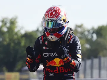 Max Verstappen tras su pole en Monza Max Verstappen tras su pole en Monza