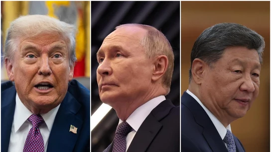 De izquierda a derecha: Trump, Putin y Xi Jinping De izquierda a derecha: Trump, Putin y Xi Jinping