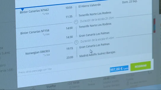 Imagen del precio de un vuelo Canarias-Madrid Imagen del precio de un vuelo Canarias-Madrid