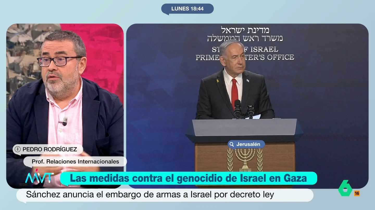 Pedro Rodríguez, sobre las medidas contra Israel: "Intentamos hacer frente común contra Rusia, no podemos permitirnos este doble estándar" Pedro Rodríguez asegura que las medidas contra el genocidio de Israel anunciadas por el Gobierno "no son criticables" y em este vídeo habla del mensaje de "hipocresía" que la UE manda mirando a otro lado con Gaza.