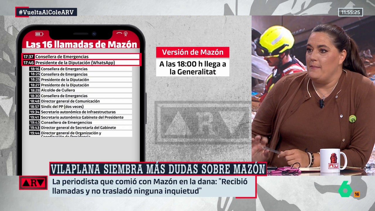 Loreto Ochando: "Mazón estaba en El Ventorro cuando los cadáveres ya flotaban por las calles de L'Horta"