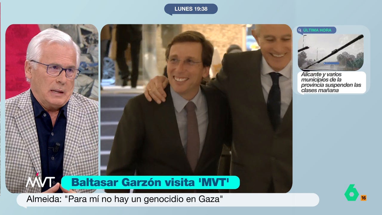 Baltasar Garzón responde a Almeida: "Creo que no sabe mucho sobre lo que es el concepto de genocidio"