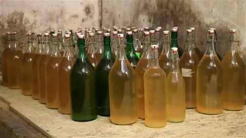 Botellas de sidra Botellas de sidra