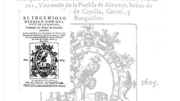 Portada de 'El ingenioso hidalgo don Quijote de La Mancha', de Miguel de Cervantes