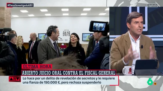 Pablo Montesinos exige la dimisión del fiscal general: "El Ministerio Fiscal no puede estar dirigido por una persona que va a sentarse en el banquillo" Pablo Montesinos exige la dimisión del fiscal general: "El Ministerio Fiscal no puede estar dirigido por una persona que va a sentarse en el banquillo"