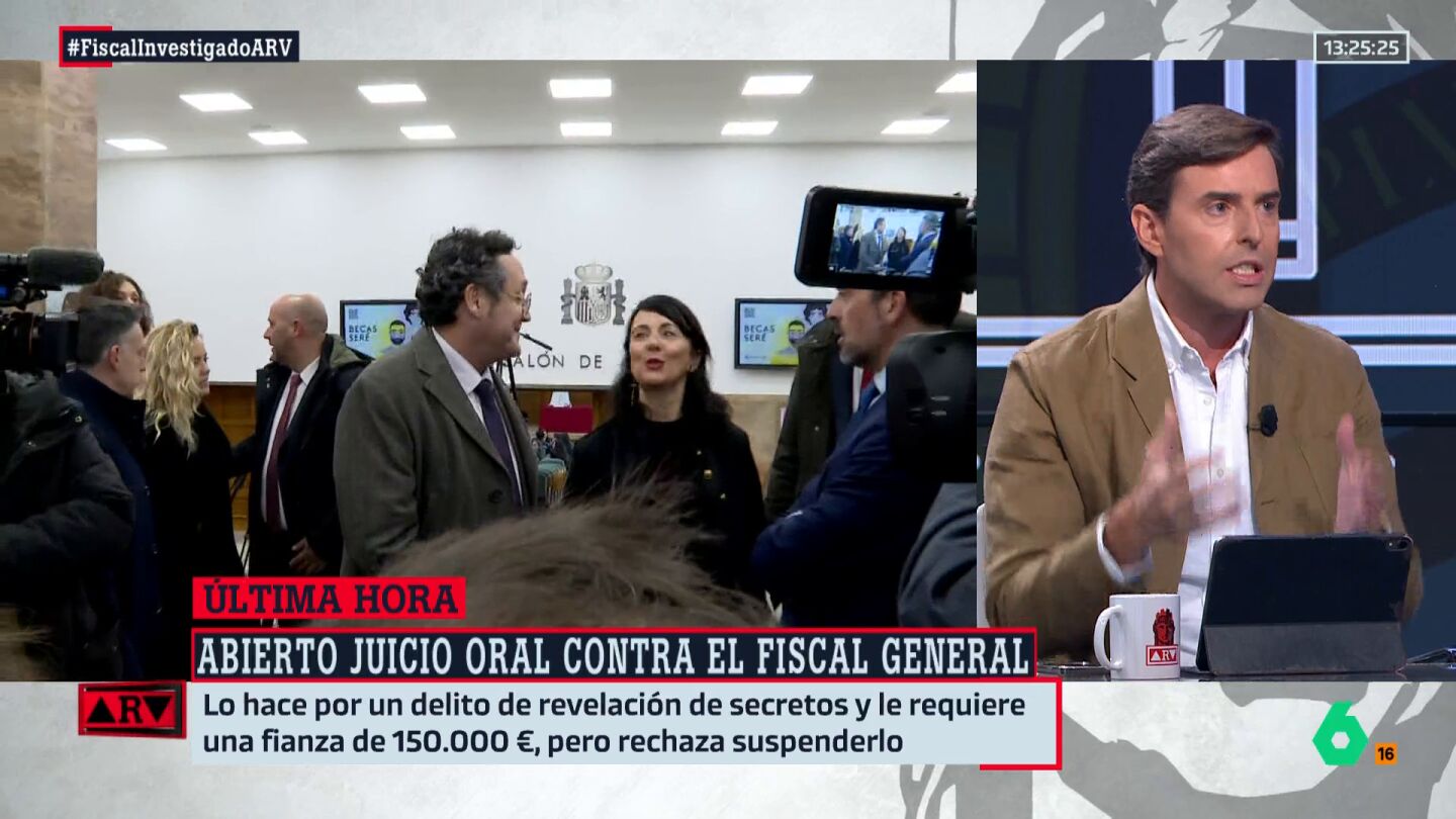 Pablo Montesinos exige la dimisi&oacute;n del fiscal general: "El Ministerio Fiscal no puede estar dirigido por una persona que va a sentarse en el banquillo"