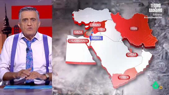Wyoming afirma que Benjamín Netanyahu "es un animal": "Concretamente, un mono con dos pistolas" El presentador de El Intermedio hace un repaso de todos los ataques que ha perpetrado Israel desde que comenzó su campaña en Gaza. Como indica, han atacado "Cisjordania, Líbano, Siria, Yemen, Irán y, ahora, Catar".