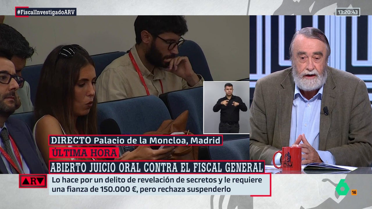 García Cuartango, sobre la fianza de 150.000 euros del fiscal general: "Me ha dejado perplejo"