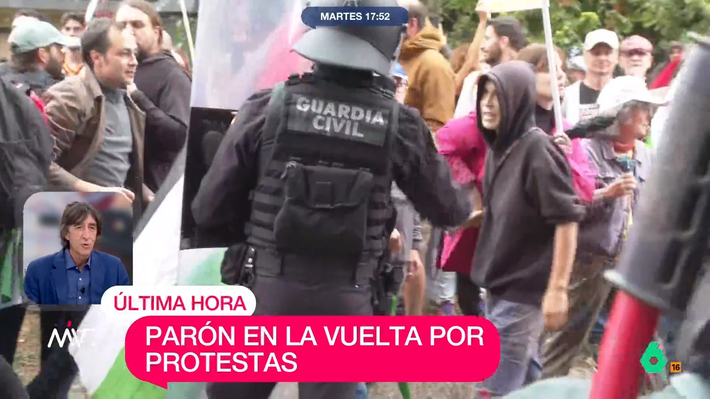Benjamín Prado, sobre las protestas de la Vuelta: "La gente está teniendo que tomar el lugar que han dejado abandonado los Gobiernos" Benjamín Prado, sobre las protestas de la Vuelta: "La gente está teniendo que tomar el lugar que han dejado abandonado los Gobiernos"
