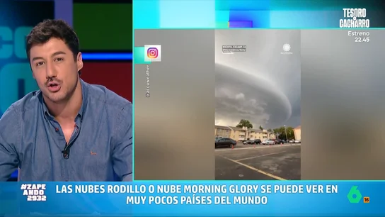 Francisco Cacho advierte sobre las espectaculares nubes rodillo: "Son muy bonitas, pero no traen buenas noticias" Los vecinos de Wichita captaban espectaculares imágenes de una nube 'de rodillo' o 'morning glory'. En este vídeo, Francisco Cacho explica qué es este fenómeno que puede llegar hasta los 1.000 kilómetros y trae "tormentas muy fuertes".