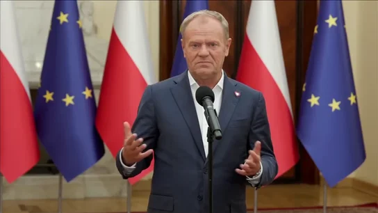 Polonia define la violación de su espacio aéreo como una "especie de preludio" a los próximos ejercicios militares de Rusia y Bielorrusia El primer ministro de Polonia, Donald Tusk