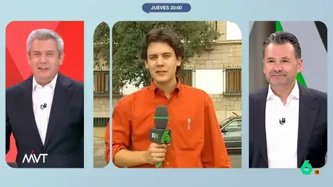 La reacción de Iñaki López al ver una foto de Rodrigo Blázquez de hace 19 años: "¿Tú salías en Sensación de vivir?" Rodrigo Blázquez sorprende a Iñaki López y Cristina Pardo con unos "documentos especialmente terribles" sobre sus comienzos en laSexta. Como no podía ser de otro modo, Iñaki los comenta en este vídeo.