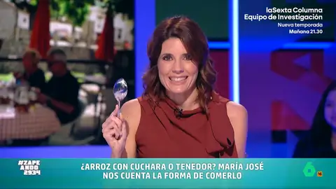 María José Gómez y Verdú desvela lo que "tienen que superar los valencianos" sobre la paella: "No se come con cuchara" En sus clases de protocolo, María José Gómez y Verdú explica la forma correcta de comer paella, que contradice a una tradición tan valenciana como comérsela con cuchara directamente de la paella, algo que le da "mucho asco".