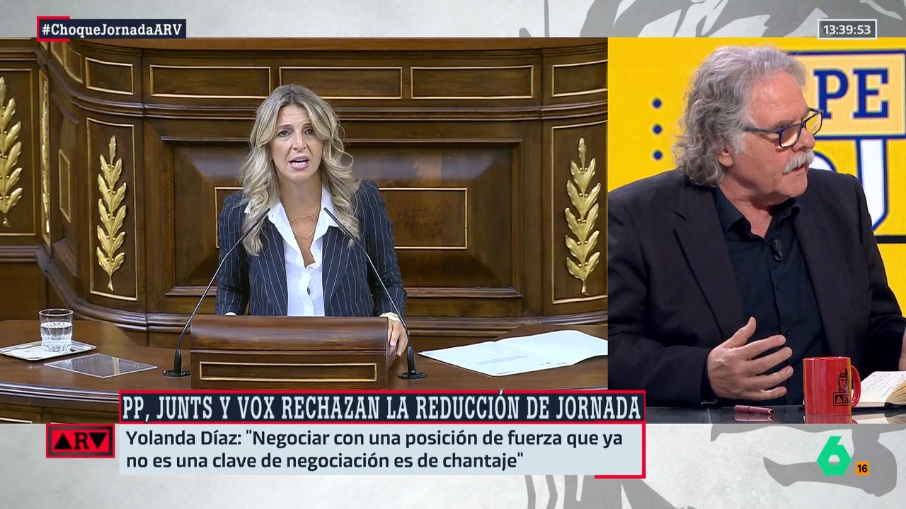 Joan Tardà, sobre el "no" de Junts a la reducción de la jornada laboral: "Ha cometido un error inmenso porque buena parte de su electorado está a favor"