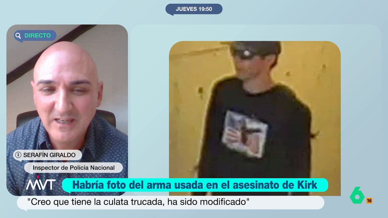 Un inspector de la Policía Nacional, sobre el asesinato de Charlie Kirk: "El disparo es muy preciso, pero no certero. Iba dirigido a la cabeza"