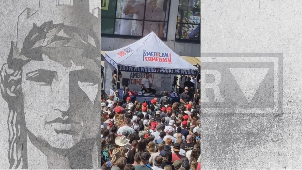 Escenas de caos y pánico: el momento en que asesinan de un disparo al activista 'trumpista' Charlie Kirk