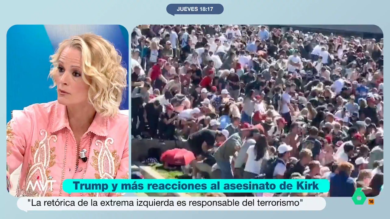 Zaida Cantera, tras el asesinato del aliado de Trump: "La extrema derecha se mueve muy bien en el caos"