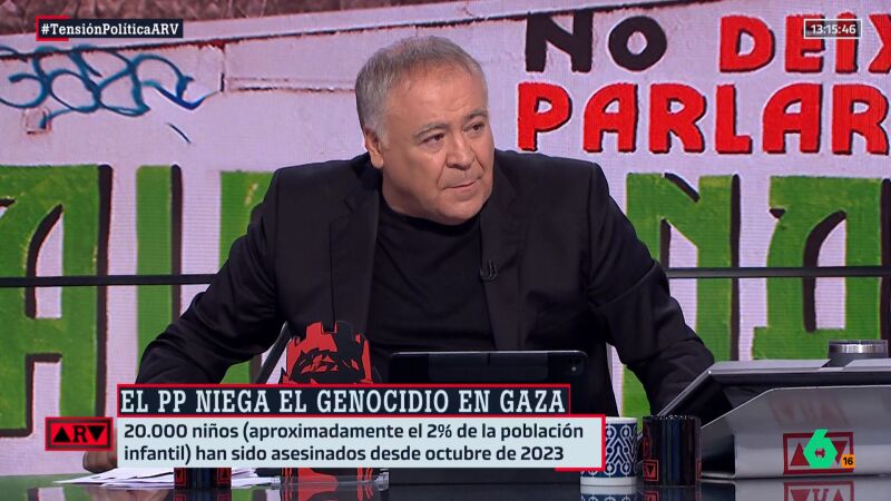 Ferreras, contra Israel: "Hamas puede ser terror, pero la respuesta no puede ser genocidio"