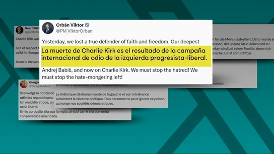 La ultraderecha insiste en señalar a la izquierda por el asesinato Charlie Kirk: "Hay una campaña internacional de odio" La ultraderecha insiste en señalar a la izquierda por el asesinato Charlie Kirk: "Hay una campaña internacional de odio"