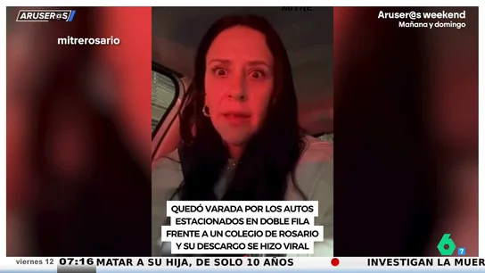 Una madre argentina estalla frente a los atascos frente al colegio: "¡Dejen de cargarse a la gente!" Una madre argentina estalla frente a los atascos frente al colegio: "¡Dejen de cargarse a la gente!"