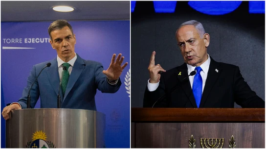 El presidente del Gobierno, Pedro Sánchez, y el primer ministro de Israel, Benjamin Netanyahu El presidente del Gobierno, Pedro Sánchez, y el primer ministro de Israel, Benjamin Netanyahu