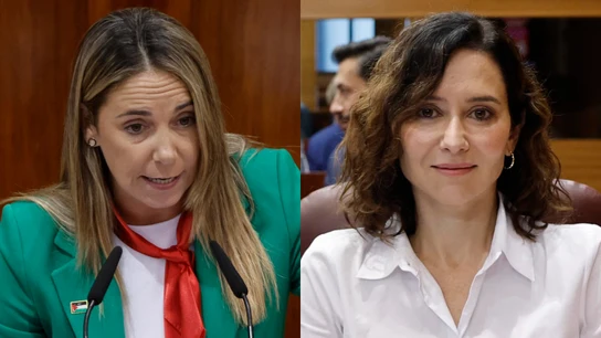 Mar Espinar e Isabel Díaz Ayuso en la Asamblea de Madrid Mar Espinar e Isabel Díaz Ayuso en la Asamblea de Madrid