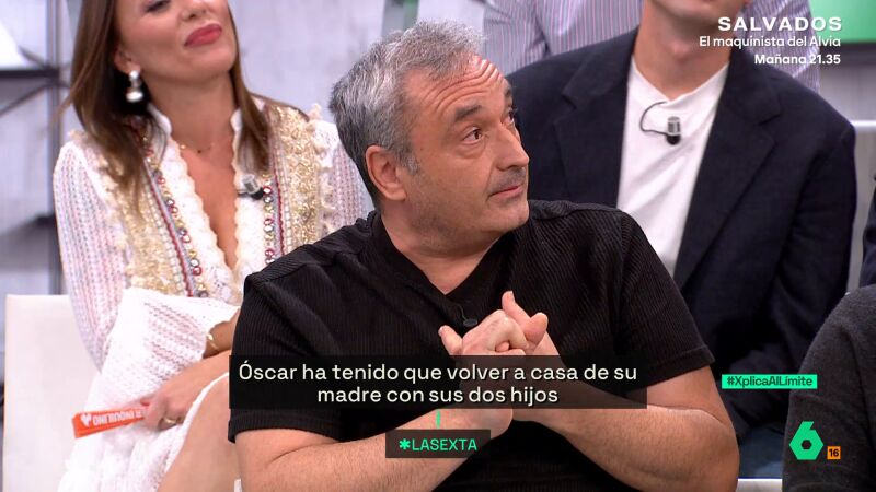 Óscar Romero, un hombre que vive con sus padres: "A esta velocidad nos vemos durmiendo en una esterilla en el suelo del campo"