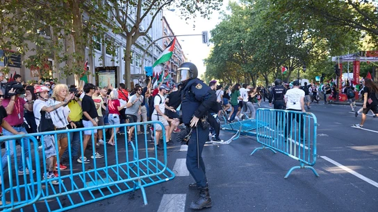 Protestas propalestinas en La Vuelta en Madrid. Protestas propalestinas en La Vuelta en Madrid.