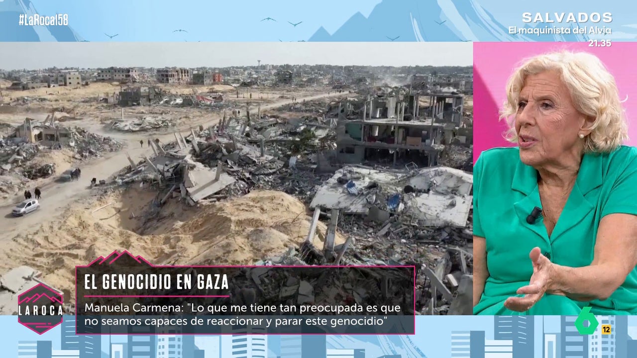 Manuela Carmena, sobre el genocidio en Gaza: "Estamos entrando en una época donde predomina el malismo"