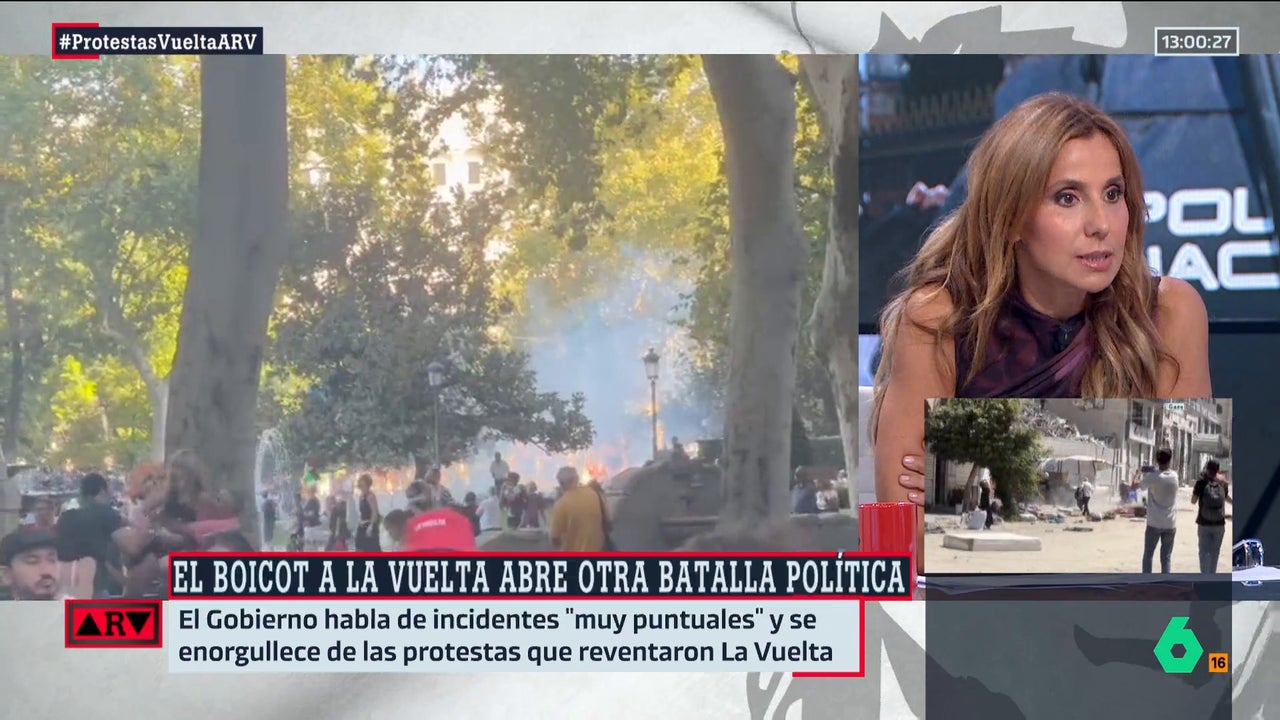Carmen Morodo, tajante tras las protestas en La Vuelta: "No, no se han producido porque Sánchez dijera nada en un mitin"