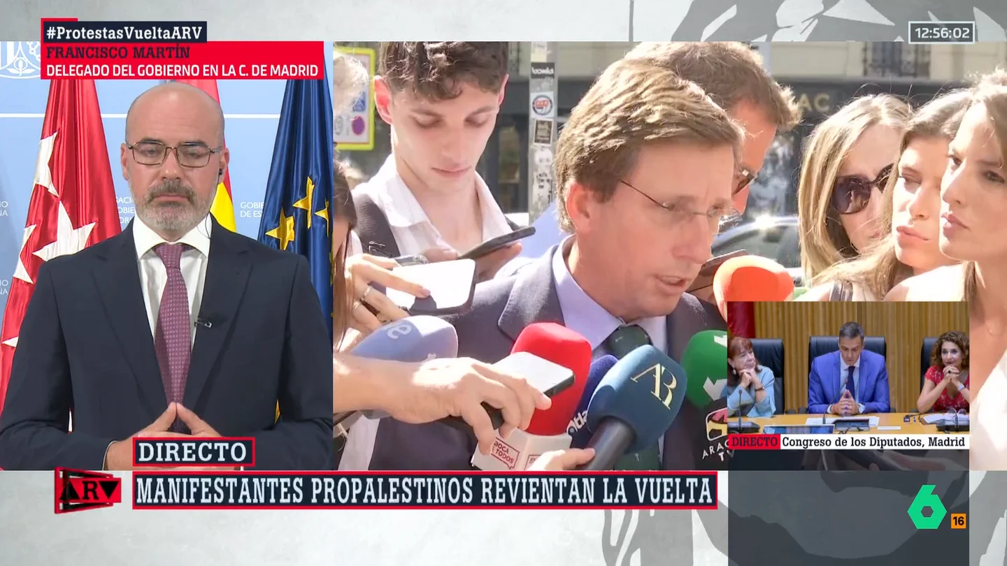 El delegado del Gobierno en Madrid responde a las acusaciones de Almeida contra Sánchez: "Ve lo que quiere ver y no lo que está sufriendo Palestina" El delegado del Gobierno en Madrid responde a las acusaciones de Almeida contra Sánchez: "Ve lo que quiere ver y no lo que está sufriendo Palestina"