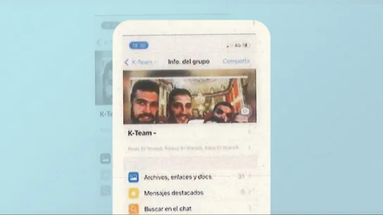 Imagen del grupo del WhatsApp de 'La Manada' de Castelldefels, una foto de 'La Manada' de San Fermín Imagen del grupo del WhatsApp de 'La Manada' de Castelldefels, una foto de 'La Manada' de San Fermín