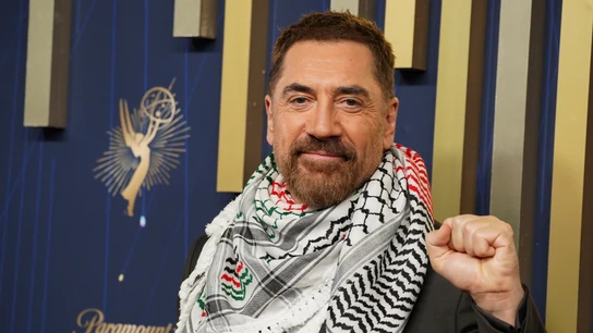 Javier Bardem muestra su apoyo a Palestina en la antesala de los premios Emmy de Los Angeles Javier Bardem muestra su apoyo a Palestina en la antesala de los premios Emmy de Los Angeles