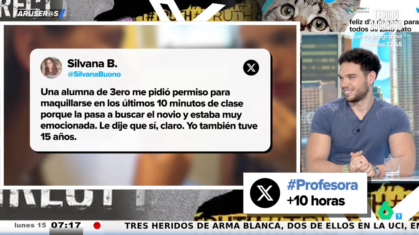 Una alumna pide permiso para maquillarse en clase y su profesora se lo concede: "Yo también tuve 15 años" Una alumna pide permiso para maquillarse en clase y su profesora se lo concede: "Yo también tuve 15 años"