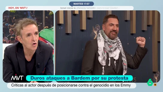 Ramoncín, tras la protesta de Javier Bardem en los Emmy: "Tomar la decisión de ponerte de un lado está cada día más caro" El artista califica el artículo de 'The Telegraph', que ha criticado duramente al actor, no lo trata de manera adecuada. "Todo el mundo tiene derecho a decir lo que cree y lo que opina", expone.
