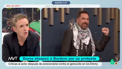 Ramoncín, tras la protesta de Javier Bardem en los Emmy: "Tomar la decisión de ponerte de un lado está cada día más caro" El artista califica el artículo de 'The Telegraph', que ha criticado duramente al actor, no lo trata de manera adecuada. "Todo el mundo tiene derecho a decir lo que cree y lo que opina", expone.