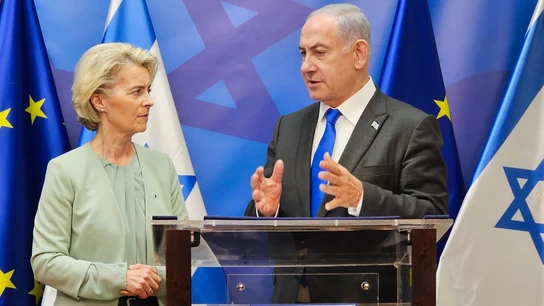 Von der Leyen y Netanyahu Von der Leyen y Netanyahu