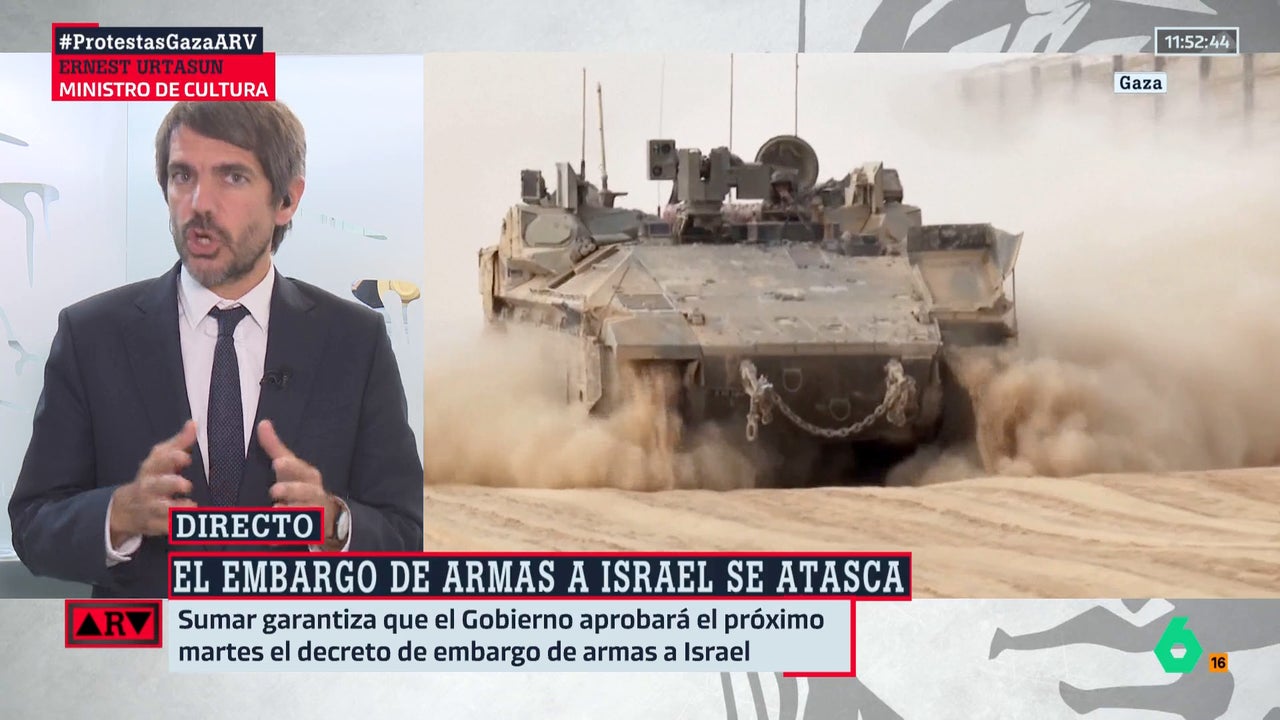Urtasun (Sumar) garantiza que el embargo de armas a Israel irá al Consejo de Ministros de la próxima semana