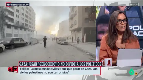 Marta García Aller: "Feijóo se equivoca al insinuar que Sánchez tiene algún alineamiento con Hamás" Marta García Aller: "Feijóo se equivoca al insinuar que Sánchez tiene algún alineamiento con Hamás"