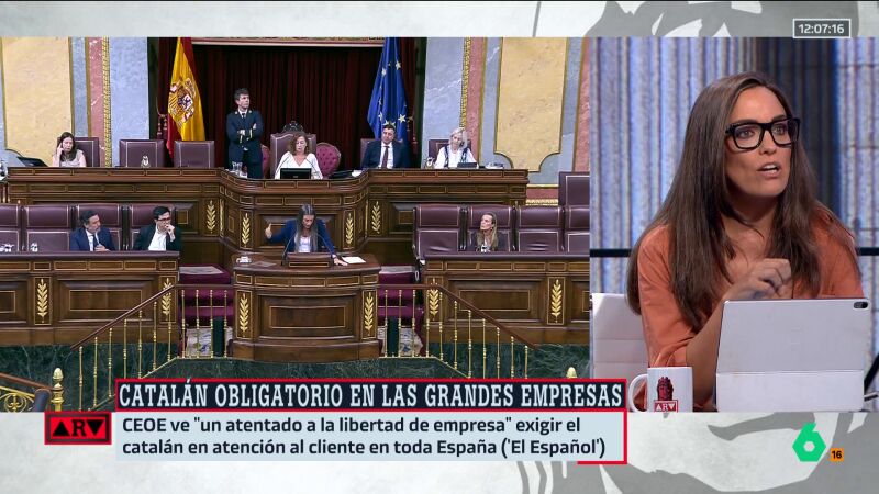 Marta García Aller, sobre exigir el catalán obligatorio en empresas: “¿La administración va a exigir a las empresas algo que ella misma no cumple?”