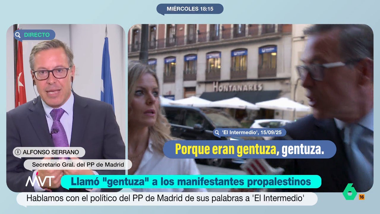 Serrano ahora matiza sus palabras sobre la "gentuza" que se manifestó en La Vuelta: "Me refería a la gente que puso en riesgo la integridad de los profesionales"