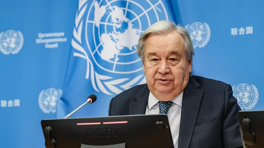 Imagen de archivo del secretario general de la ONU, António Guterres. Imagen de archivo del secretario general de la ONU, António Guterres.