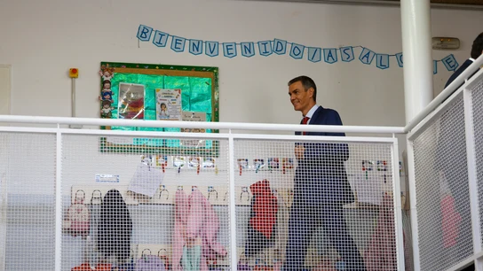 El presidente del Gobierno, Pedro Sánchez visita las instalaciones de la escuela infantil Casa de los Niños en Getafe El presidente del Gobierno, Pedro Sánchez visita las instalaciones de la escuela infantil Casa de los Niños en Getafe