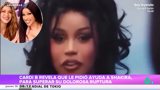 Cardi B confiesa que pidió ayuda a Shakira para superar una ruptura: "Me dijo que era como el síndrome de abstinencia" Cardi B confiesa que pidió ayuda a Shakira para superar una ruptura: "Me dijo que era como el síndrome de abstinencia"