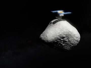 Misi&oacute;n espacial Hayabusa2 aterrizando en el asteroide 1998 KY26