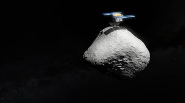 Misión espacial Hayabusa2 aterrizando en el asteroide 1998 KY26